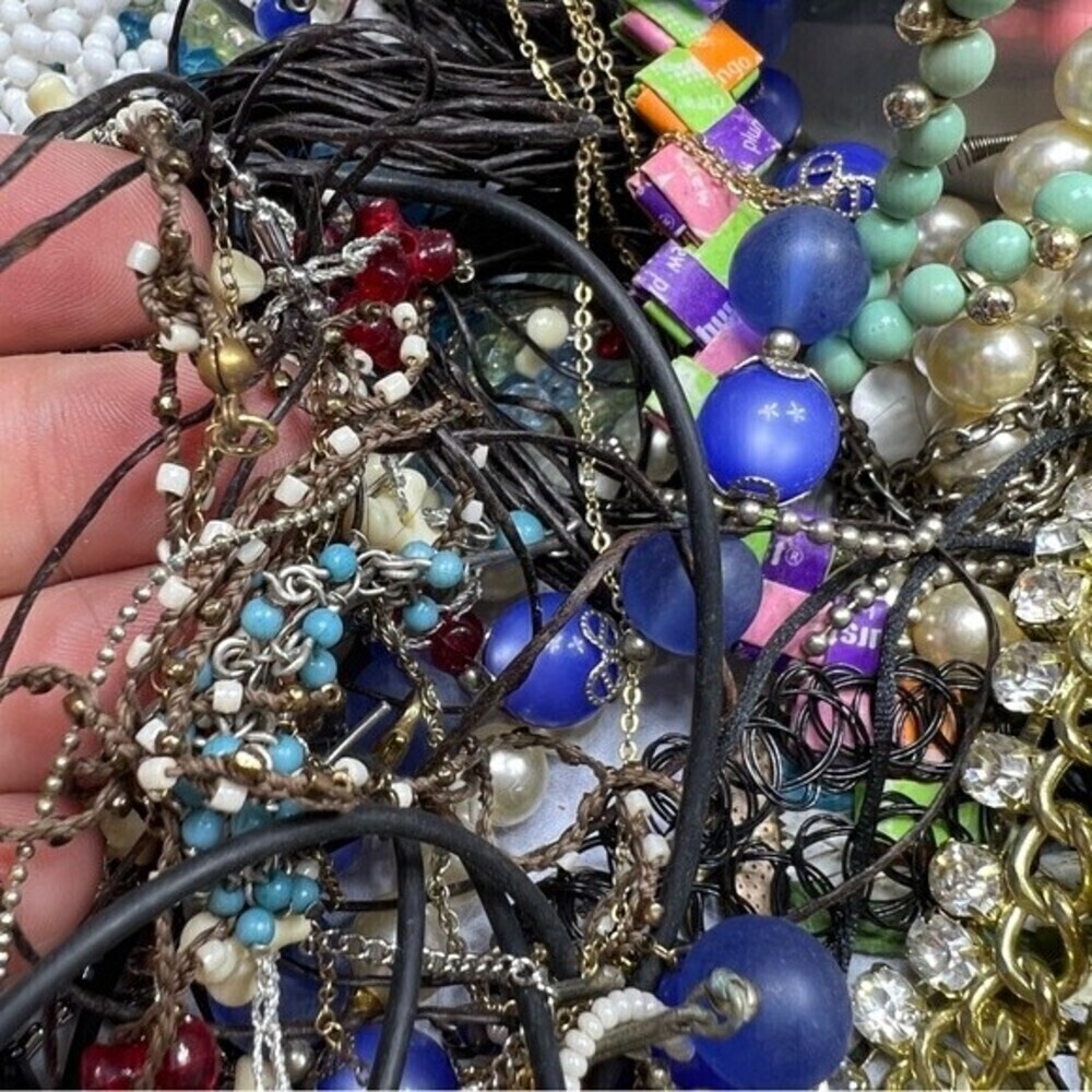 5 pounds of craft jewelry junk drawer bundle vintage to current mystery